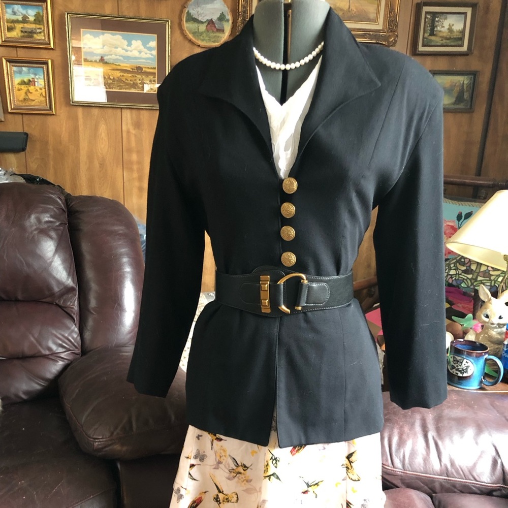 M Collection Vintage Button Up Blazer